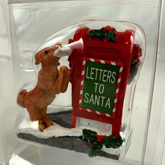 Holiday Time Letters to Santa Dog Postal Red Box Christmas Village - Picture 2 of 4